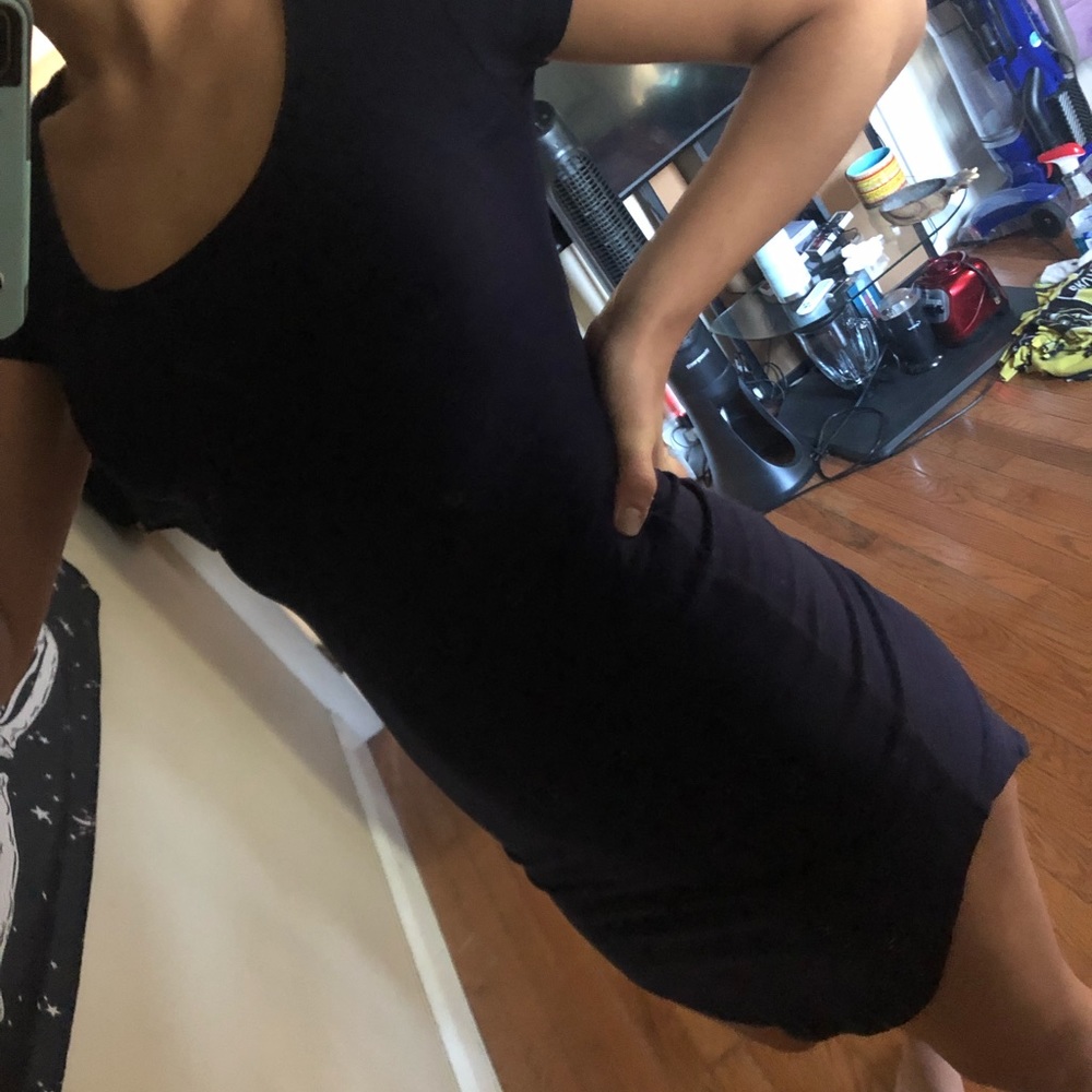 Navy super soft T-shirt dress